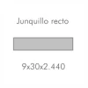 Moldura MDF blanca junquillo recto 9 × 29 × 2.4 m (J4), Masisa