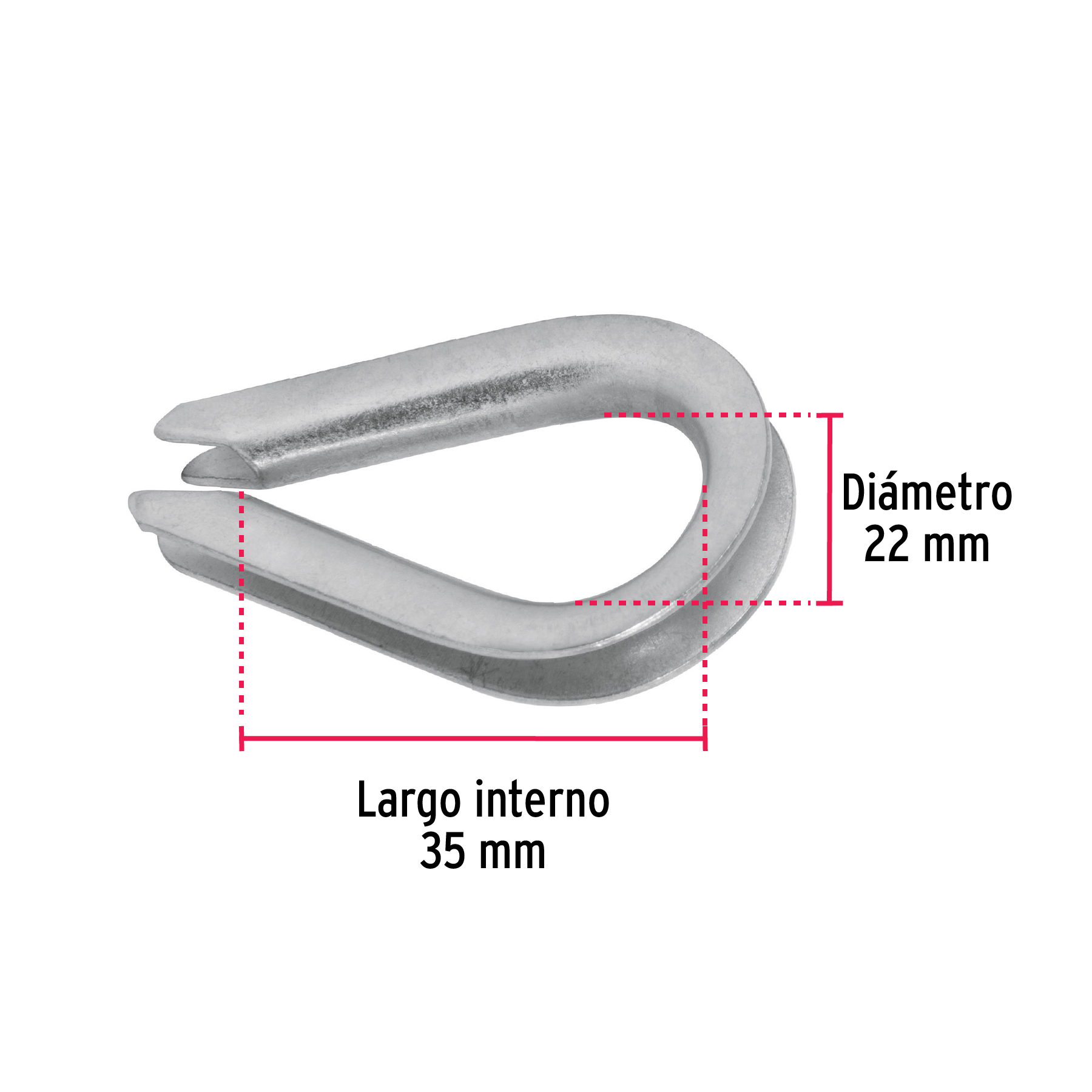 Guardacabo 1/8'' (49908) 10 Pzs Fiero