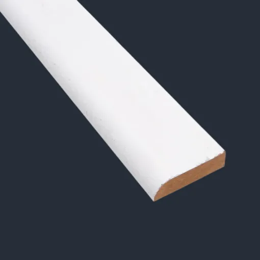 Moldura MDF blanca Guardapolvo rodón 12 x 44 x 2.4Mts (GP18) Masisa