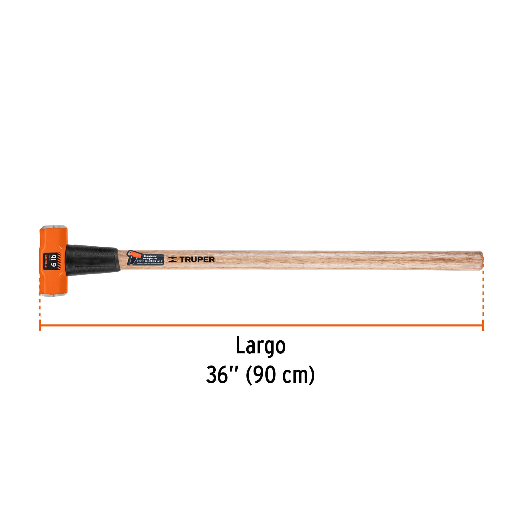 Combo 6 libras mango madera (16509) Truper