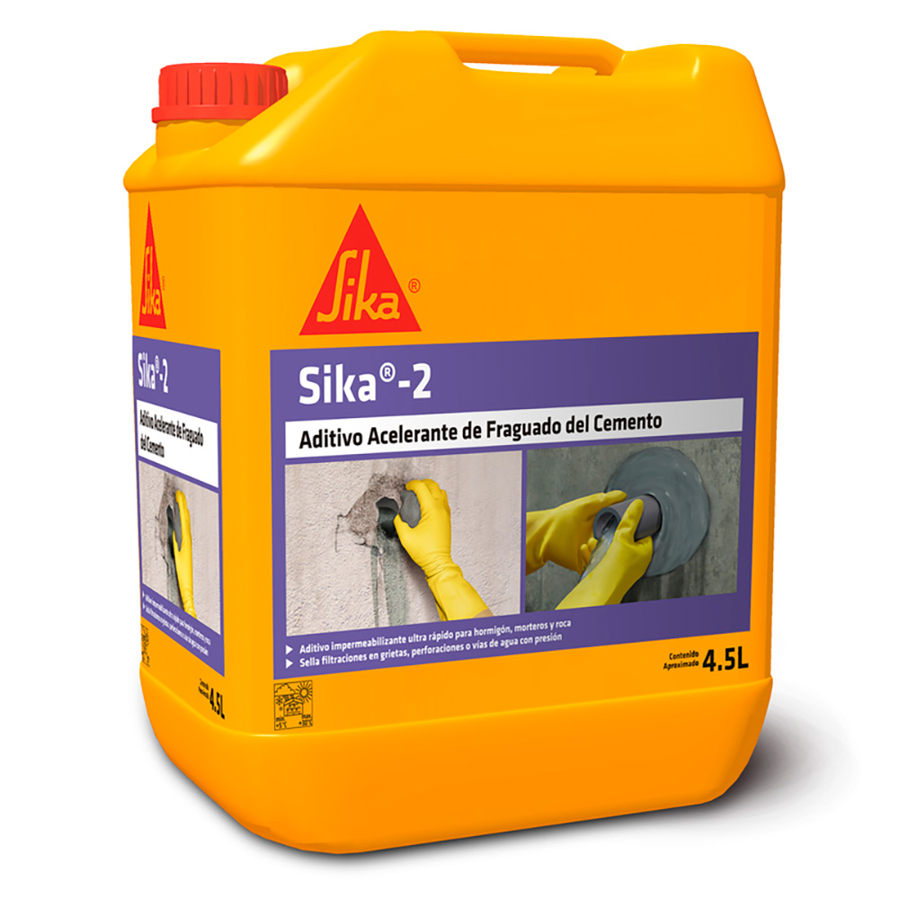 Sika 2 acelerador ultra rapido de fraguado  4.5 Lts