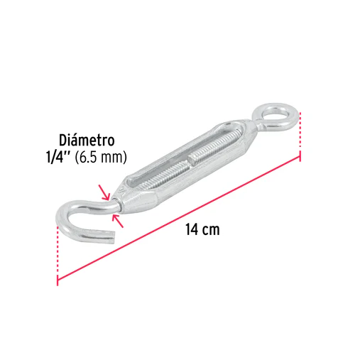 Tensor gancho argolla 1/4´´ 50k (44054) Fiero