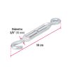 Tensor gancho–argolla 10 × 125 mm Ferretools