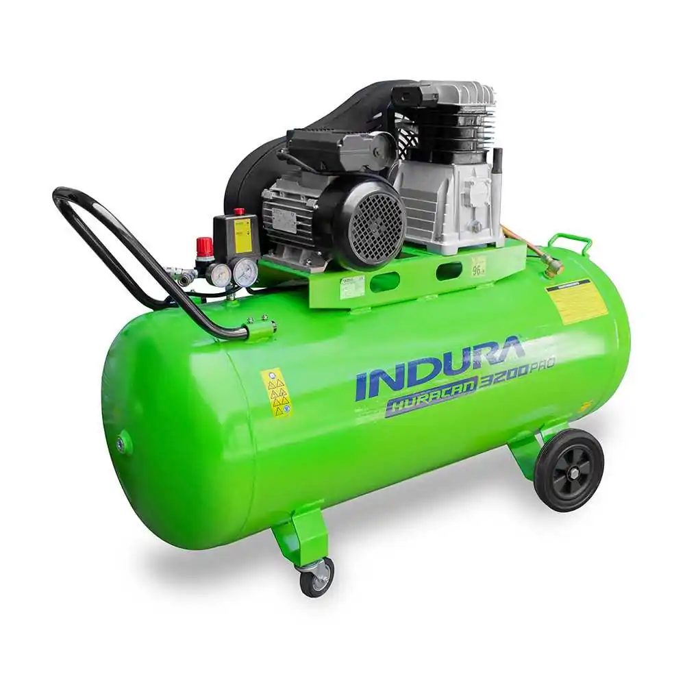 Compresor  3 HP Huracan pro 3200 200Lts Indura