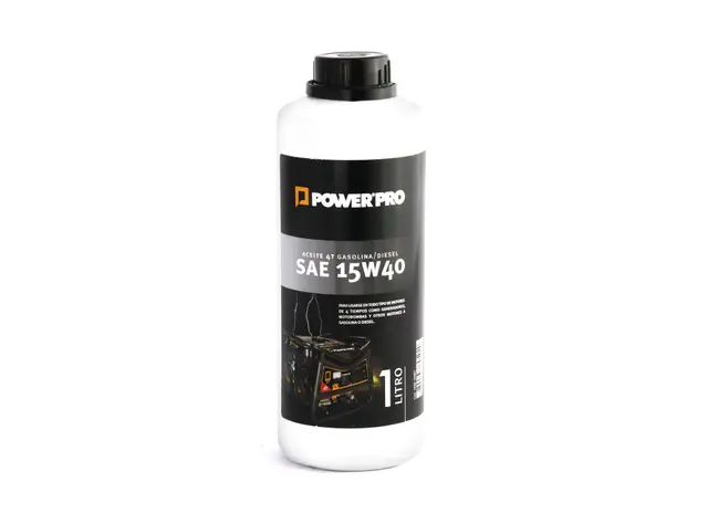 Aceite motor 4T SAE 15W40 bencina/diesel 1 Lt Power Pro