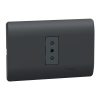 Enchufe simple 10A Genesis negro Schneider
