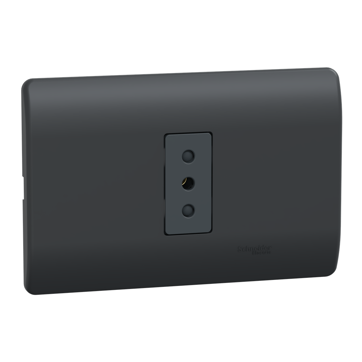 Enchufe simple 10A Genesis negro Schneider