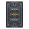 Enchufe triple 10A Genesis negro Schneider