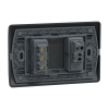 Enchufe  10A + interruptor 9/12 Genesis negro Schneider