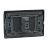 Interruptor simple 10A 9/24  Genesis negro Schneider