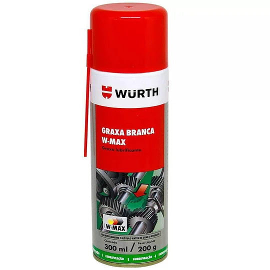 Grasa blanca spray W-max 300ml Wurth