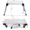 Escalera plataforma aluminio alcance 2.19 Mts 150 kg Magna