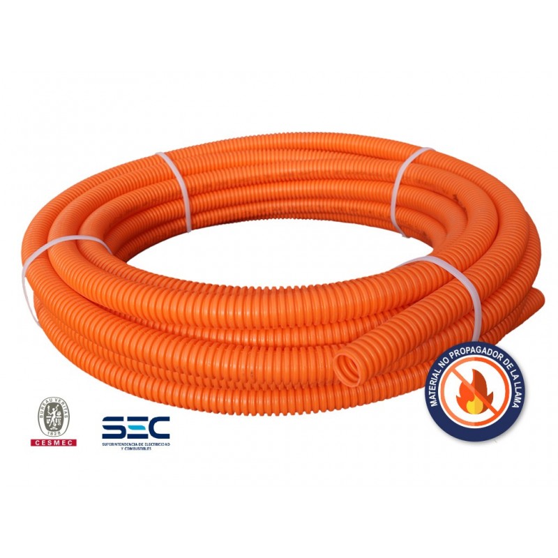 Tubo conduit corrugado rollo 20mm x 25mts  Hoffens