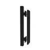 Tirador puerta granero negro cuadrado 300mm 1Pz Ducasse