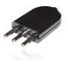Enchufe macho volante negro 10A  Ekoline
