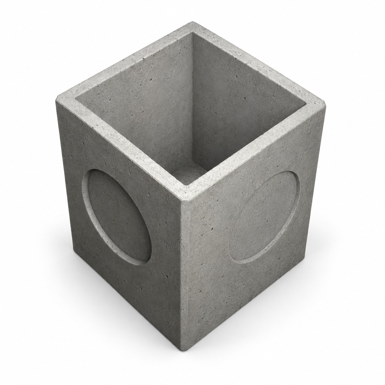 Camara concreto cuadrada multiuso 40 x 40 x 52 cms Aconcret