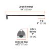 Azadón jardinero 6 1/2´´ x 1.6 lb mango fibra 54´´ (106129) Truper