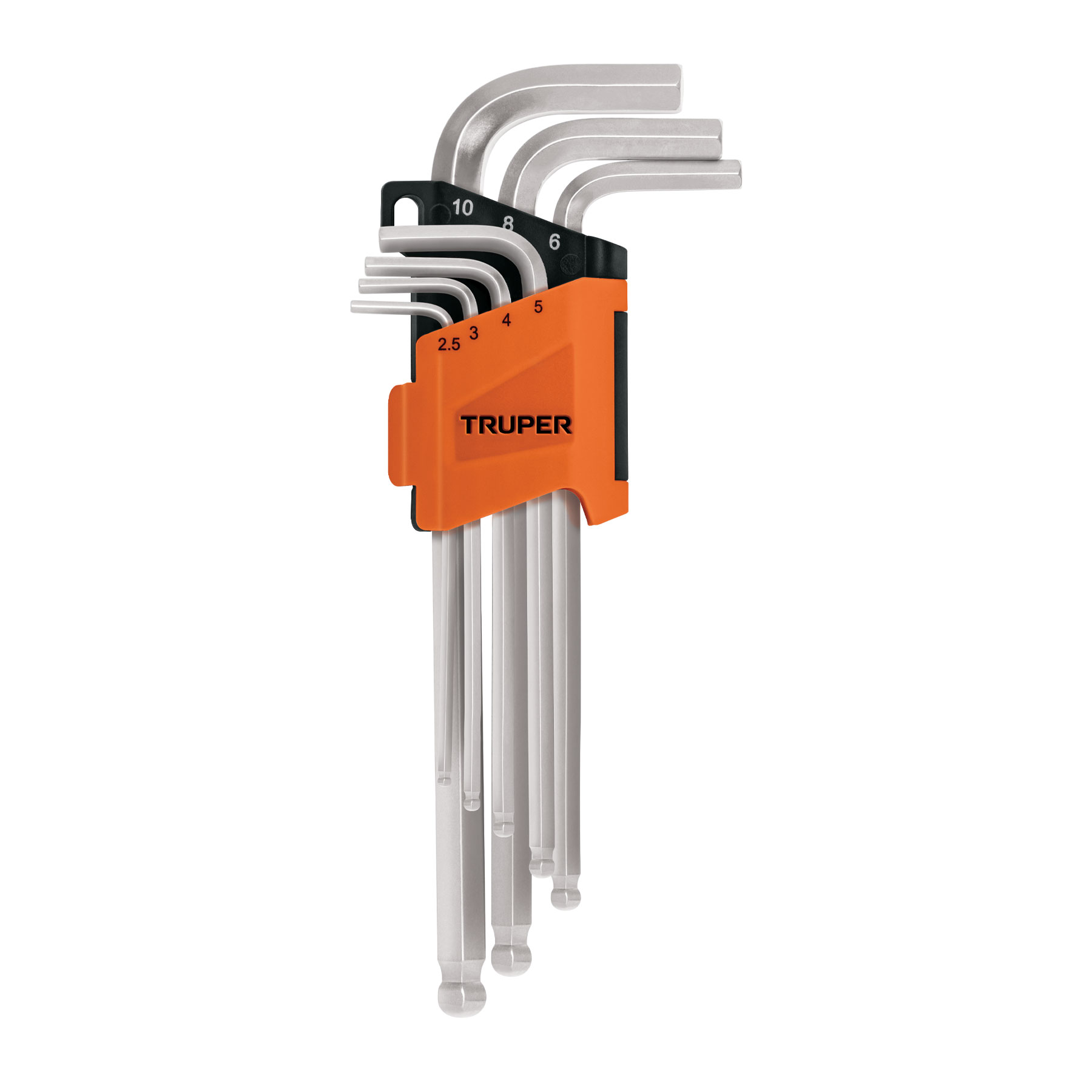 Llaves allen  largas 2.5 a 10mm 4 piezas (15548) Truper