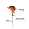 Aspersor plástico 11" una vía estaca metálica (10336) Truper