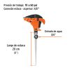 Aspersor plástico 11" una vía estaca metálica (10336) Truper