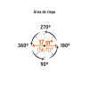 Aspersor plástico 11" dos vías estaca metálica (10339) Truper