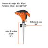 Aspersor plástico 11" dos vías estaca metálica (10339) Truper