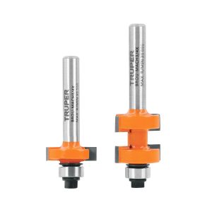 Juego machihembradora 7/8´´ para fresadora toma 1/4´´ Truper