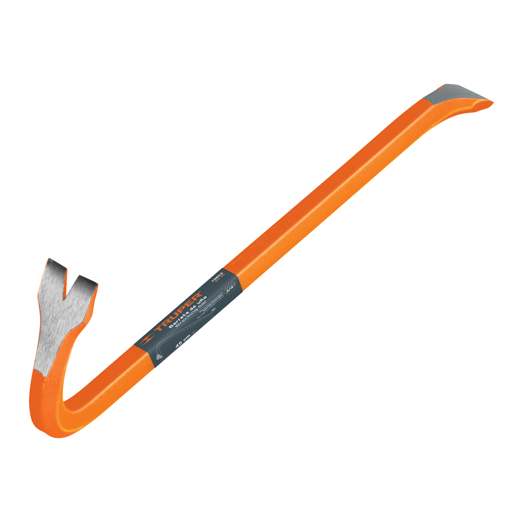 Diablito (Barretilla) de uña 3/4" x 45 cms naranja (10853) Truper