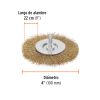 Grata circular 4" para taladro alambre grueso (11590) Truper