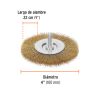 Grata circular 4" para taladro alambre fino (11576) Truper