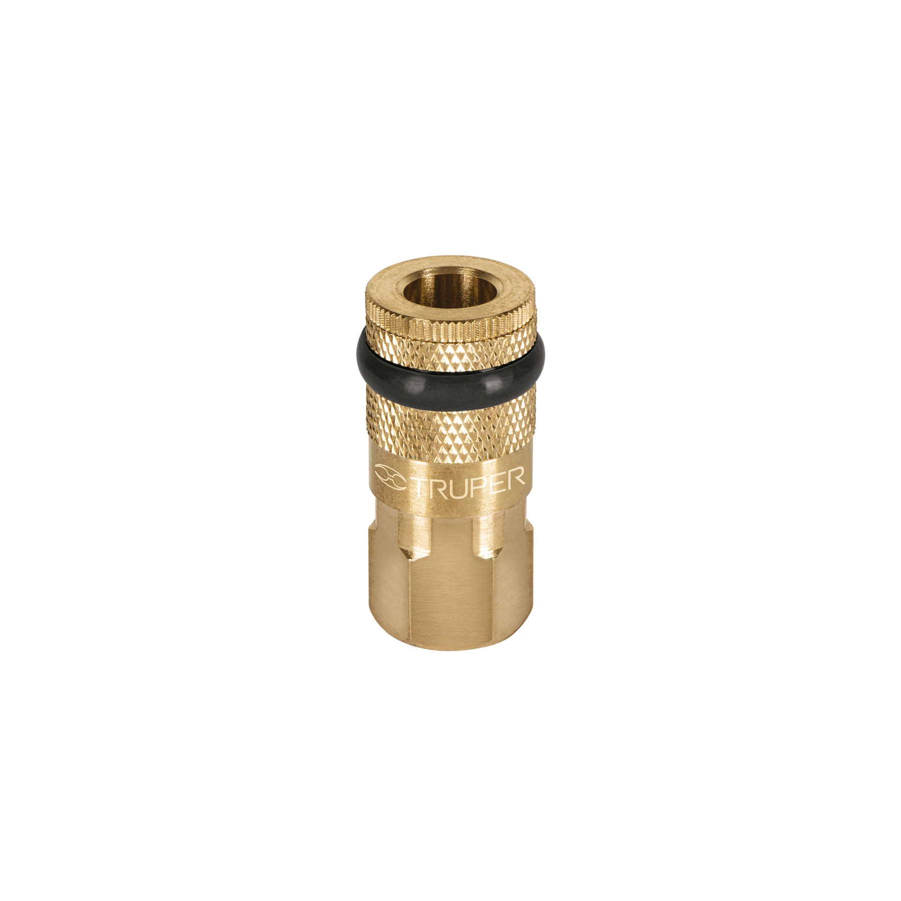 Acople rapido compresor bronce HI 1/4" NPT (19084) Truper