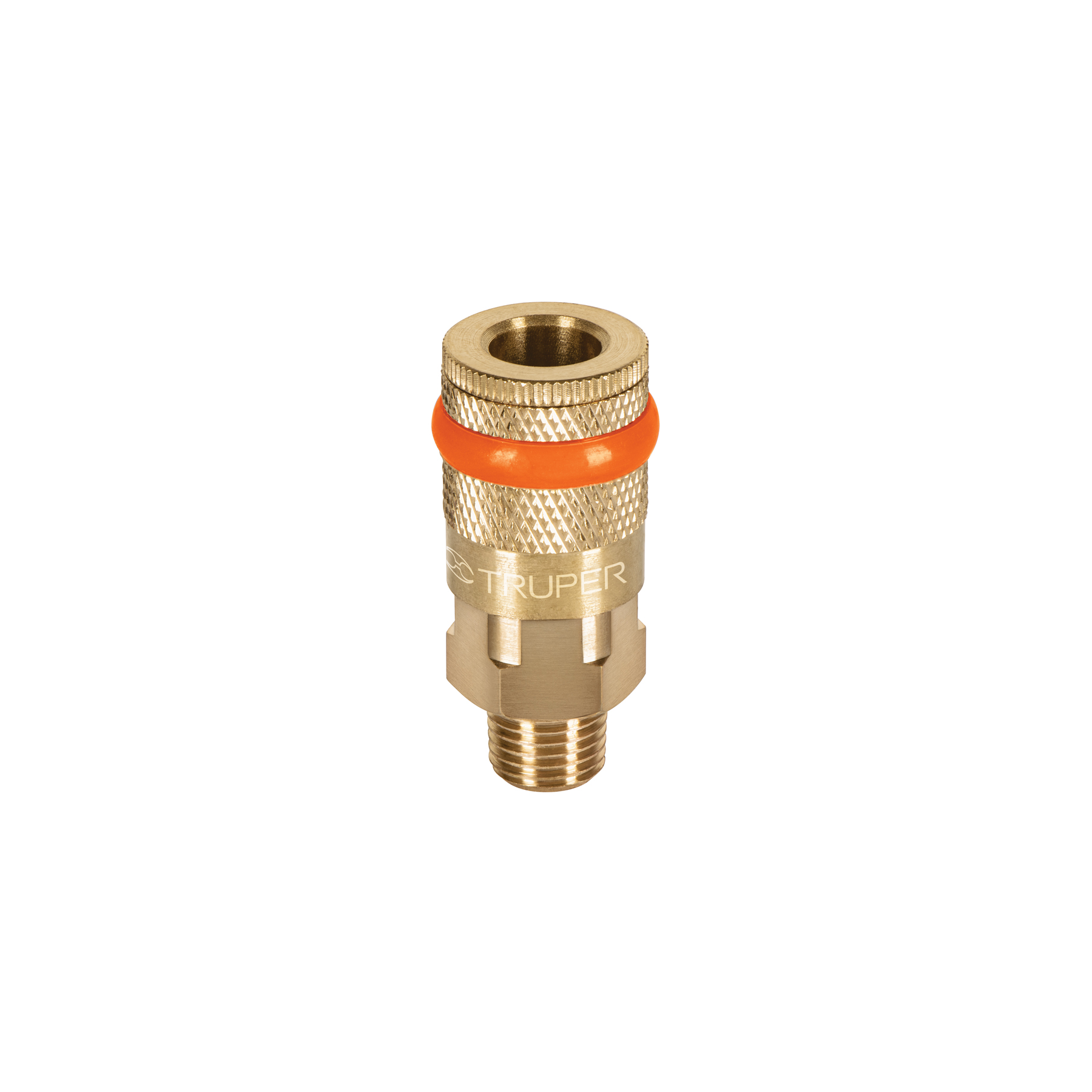 Acople rapido compresor bronce HE 1/4" NPT (19085) Truper