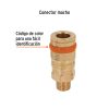 Acople rápido compresor bronce HE 1/4″ NPT (19085) Truper