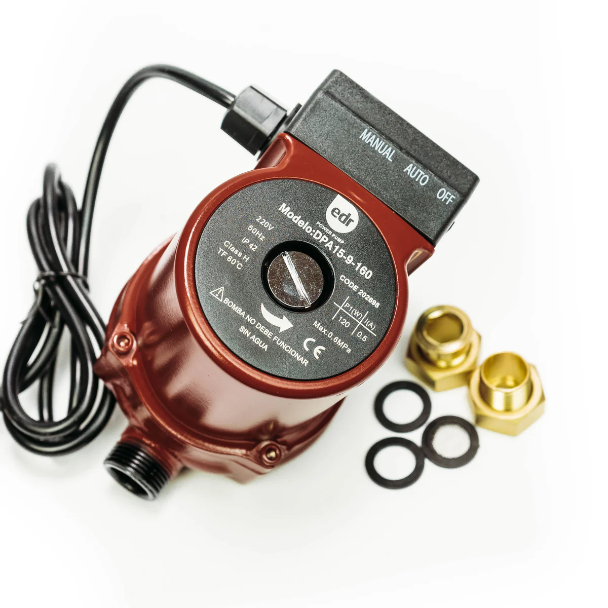 Bomba presurizadora calefont  DPA15-9  1/2"  120W EDR