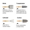 KIt herramientas de jardin 4 piezas mango 6'' (15030) Truper