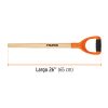 Mango pala corto 65 cms (26") con asa (15901) Truper