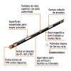 Nivel magnético 48″ (120 cm) protección TPR (14626) Truper