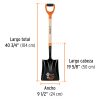 Pala cuadrada mango con asa 104 cms (17161) Truper