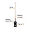 Pala recta mango largo de (17226) Truper