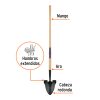Pala redonda Classic Gardener (Lady) mango largo (17204) Truper