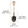 Pala punta huevo mango con asa 104 cms (17160) Truper