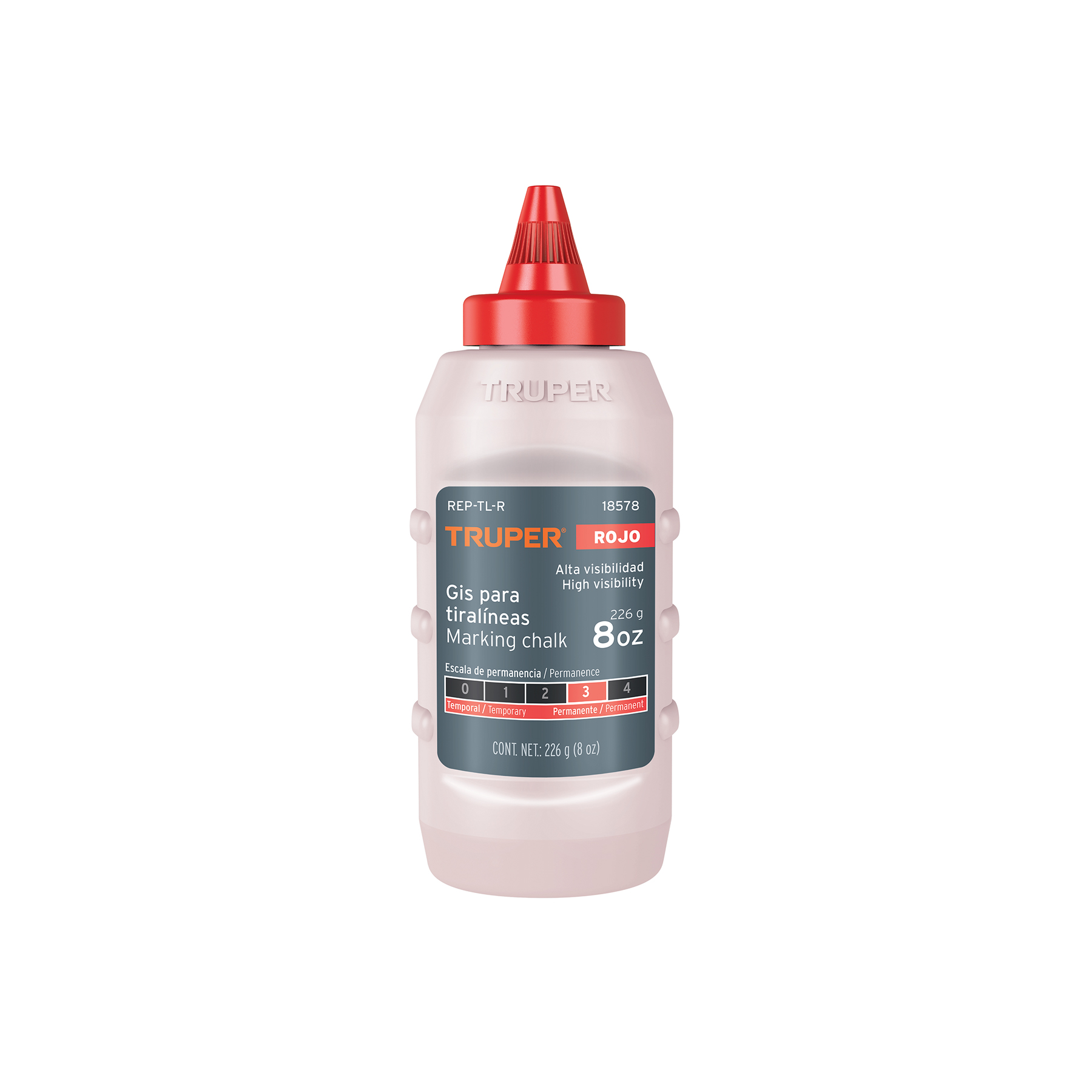 Tiza roja para tiralíneas 226 Gr (18578) Truper