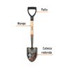 Mini pala (cajuelera) punta huevo 73cm (17193) Truper