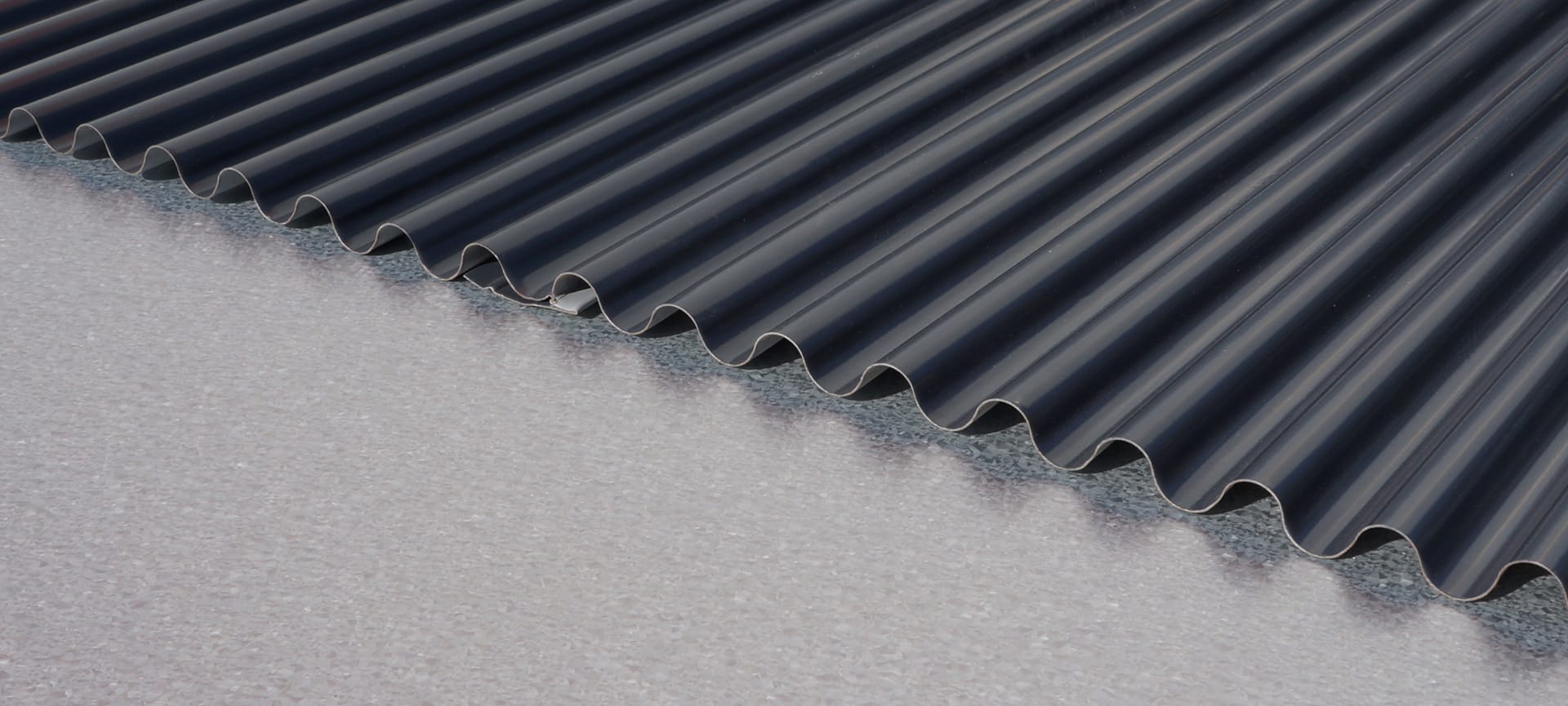 Zinc micro ondulado  796 x 0.35 mm x 2.5 Mts gris pizarra