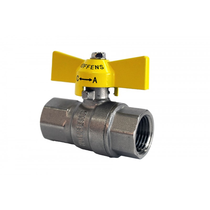 Llave paso gas mariposa  HI - HI 1/2"  Hoffens