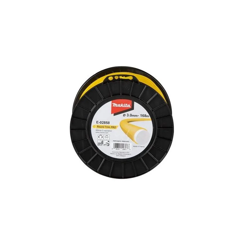 Nylon orillar redondo doble capa amarillo//3,0 mm/168 mt Makita