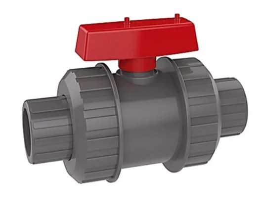 Valvula bola PVC doble unión americana a pegar 25mm Flowmak