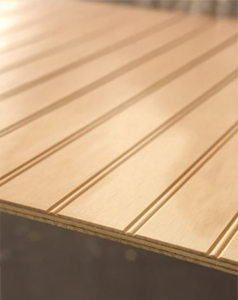 Terciado ranurado colonial 9mm 1.22 x 2.44 mts