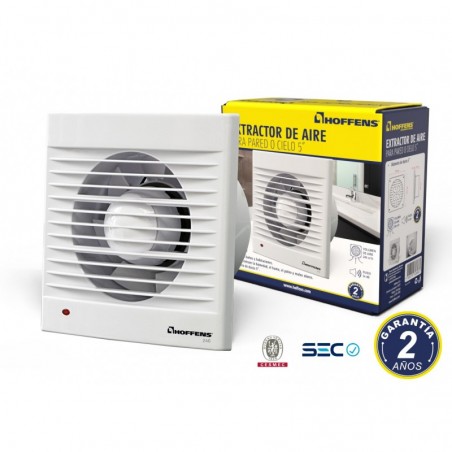 Extractor aire Techo/pared 5" 16W 240 M3/H Hoffens