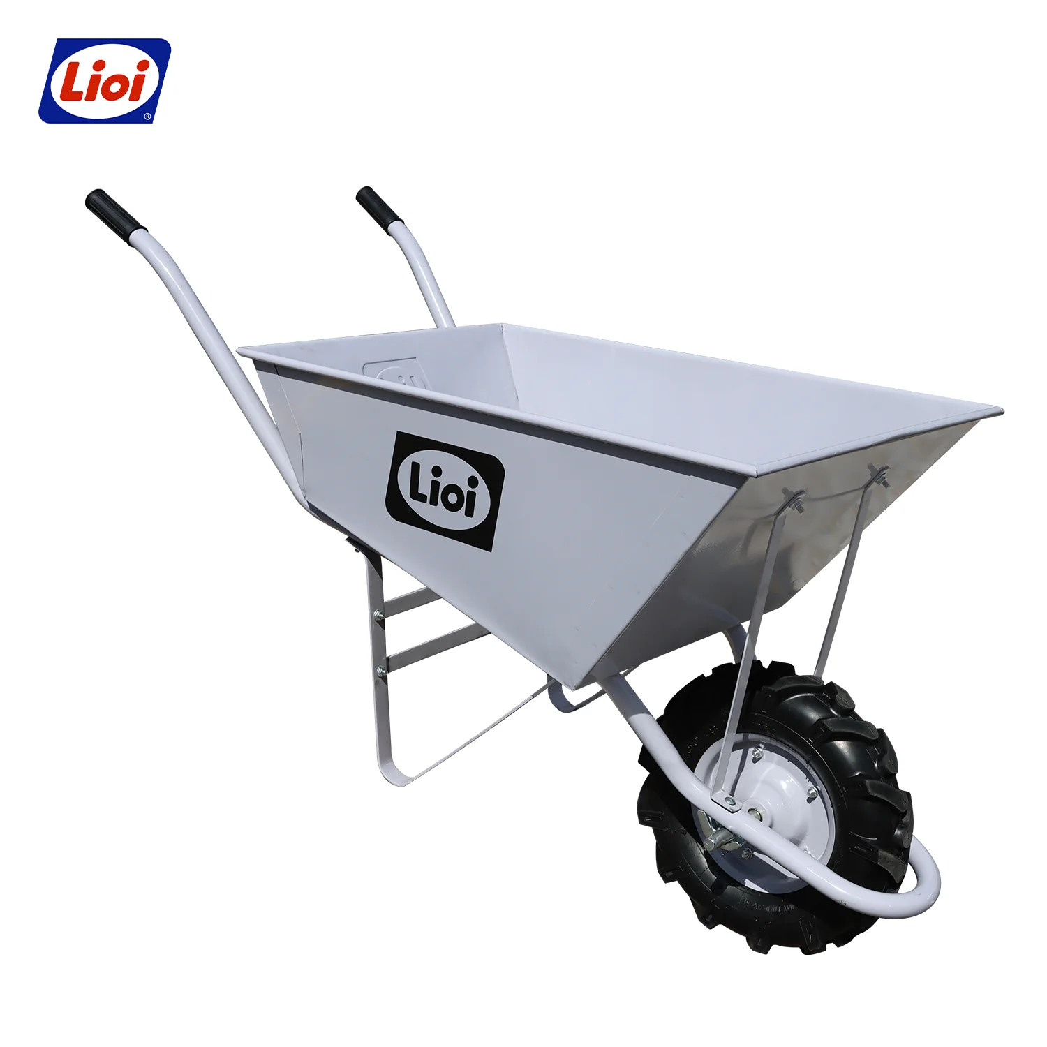 Carretilla HEAVY DUTY 130 litros rueda ancha reforzada LIOI